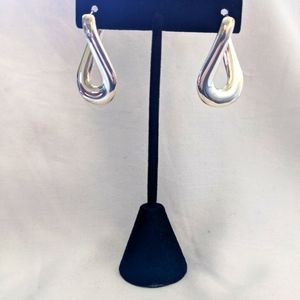 Sterling silver hoop earrings